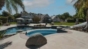 California house with pool